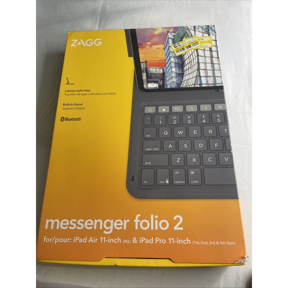 NEW ZAGG Messenger Folio 2 Keyboard Case for iPad Air 11" (M2) & iPad Pro 11"